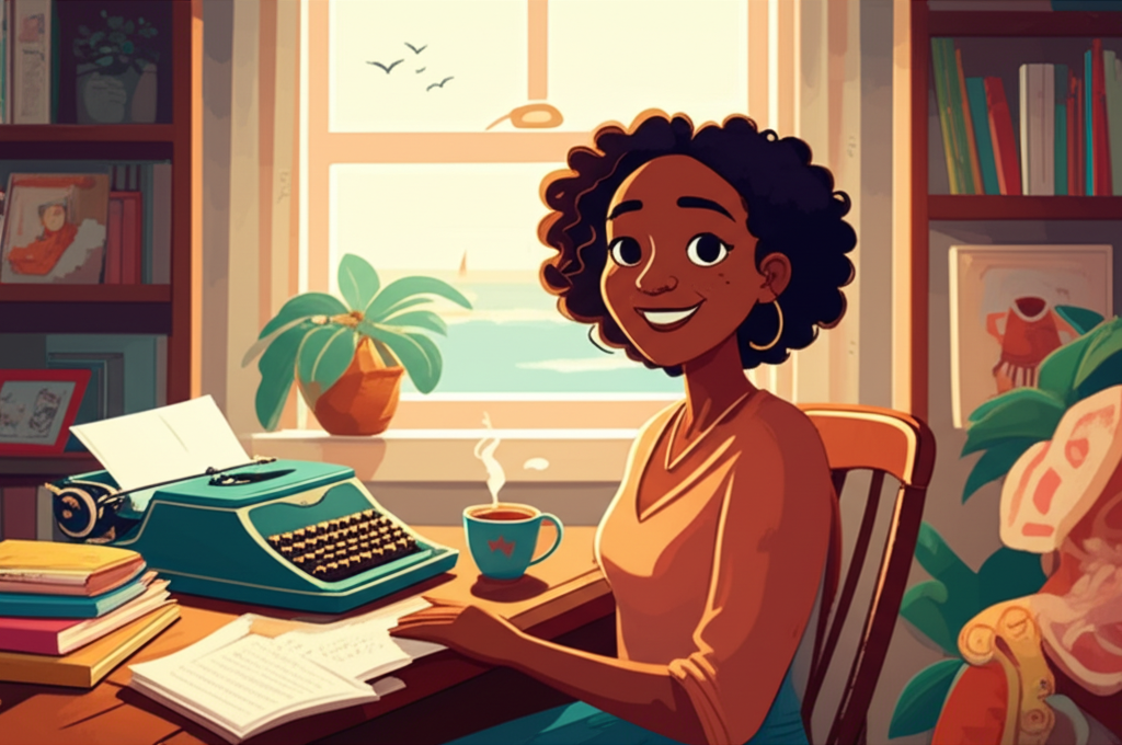 Layla's writing studio